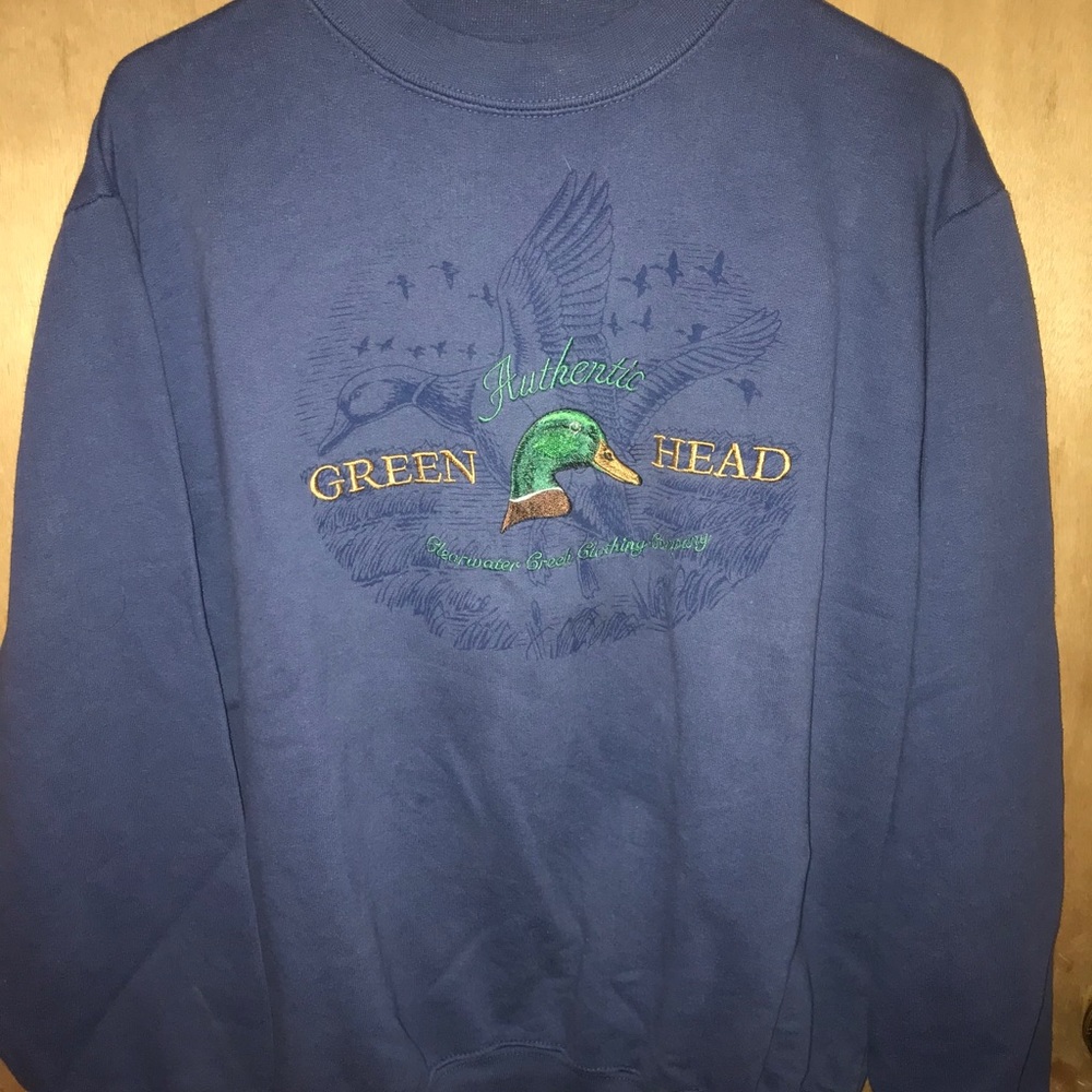 Clear water creek navy sweatshirt